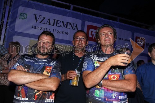 Andrej Borko, pomočnik direktorja Narodnega doma, Smiljan Kreže, organizator dogodkov in Vladimir Rukavina Gogo, direktor Narodnega doma Maribor ter Festivala Lent