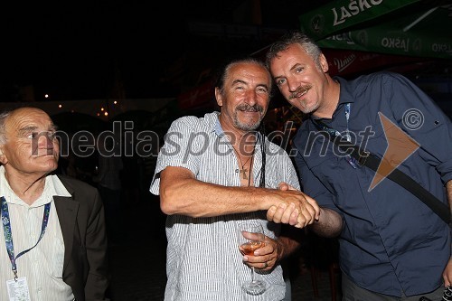 Željko Bebek, prvi pevec skupine Bijelo dugme in Jani Dolinšek, fotograf