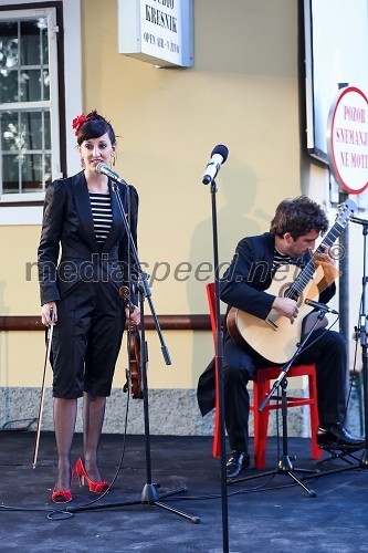 Laura Zafred in Matic Smolnikar, duo Malunca