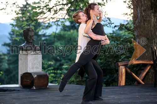 Jure Gostičar in Liza Šimenc, plesalca studia Kjara's Dance project