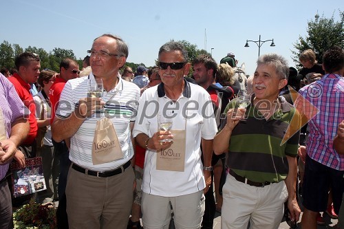 Janez Erjavec, direktor Pomurskega sejma, Anton Kampuš, župan Gornje Radgone in ...