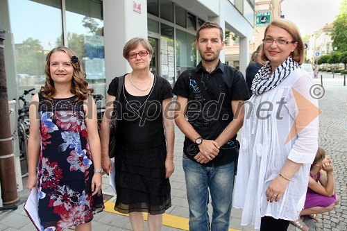 Dr. Valentina Bevc Varl, Pokrajinski muzej Maribor, prof. dr. Marjeta Ciglenečki, Aleš Novak, direktor Urada za kulturo in mladino MOM in Mirjana Koren, direktorica Pokrajinskega muzeja Maribor