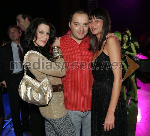 Iris Mulej, Miss Slovenije 2006, njen fant Jure Zorčič, urednik športa pri Direktu in ...