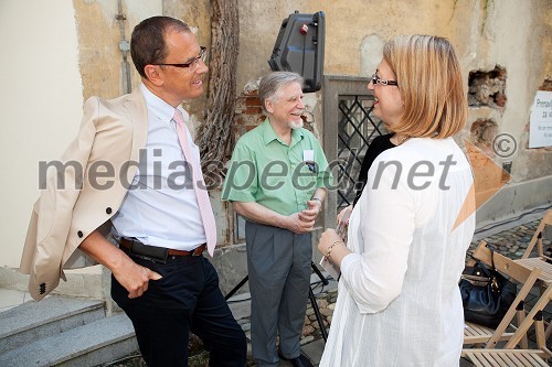 Dr. Wolfgang Muchitsch, muzej Joanneum (Universalmuseum Joanneum) Graz, mag. Franci Pivec, namestnik predsednika Sveta zavoda Maribor 2012 - EPK, Mirjana Koren, direktorica Pokrajinskega muzeja Maribor