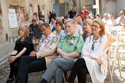 Dr. Eva Marko, predstojnica umetnostno-zgodovinskega oddelka Joanneum Graz, dr. Wolfgang Muchitsch, muzej Joanneum (Universalmuseum Joanneum) Graz, mag. Franci Pivec, namestnik predsednika Sveta zavoda Maribor 2012 - EPK, Mirjana Koren, direktorica Pokrajinskega muzeja Maribor