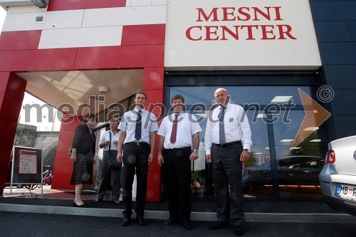 Jure Bojnec, predsednik uprave Košaki TMI, Franc Bogovič, minister za kmetijstvo in okolje in Milan Mikl, podžupan Mestne občine Maribor