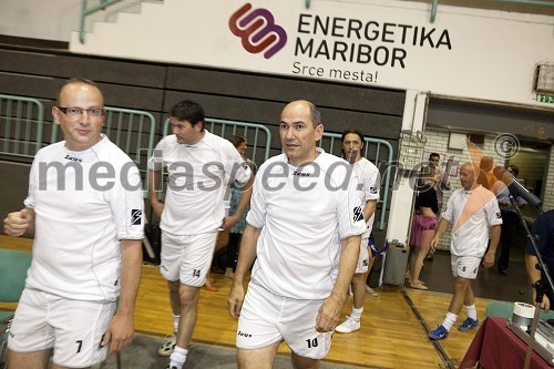 Radovan Žerjav, minister za gospodarski razvoj in tehnologijo, Janez Janša, predsednik Vlade RS