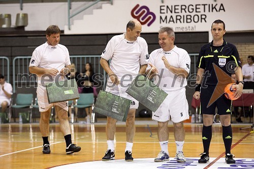 Franci Bogovič, minister za kmetijstvo, Janez Janša, predsednik Vlade RS, Andrej Vizjak, minister za delo, družino in socialne zadeve, Admir Zahović, sodnik