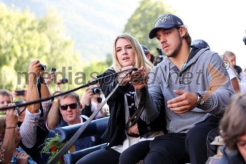 Kesey Braunecker in fant Gašper Kopitar, hokejist