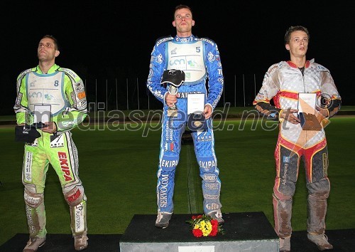 Jurica Pavlic (SK Unia Goričan), Matej Žagar (AMTK Ljubljana), Aleksander Čonda (ST Lendava)