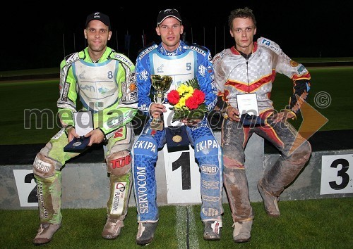 Jurica Pavlic (SK Unia Goričan), Matej Žagar (AMTK Ljubljana), Aleksander Čonda(ST Lendava)