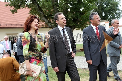 Norma Bale, direktorica Kultprotur, dr. Žiga Turk, minister za izobraževanje, znanost, kulturo in šport, Anton Kampuš, župan Gornje Radgone