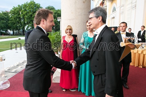 	Franci Križan, Rotary Club Ljubljana Emona in Samo Pagon, vodja marketinga znamke Audi pri podjetju Porsche Slovenija d.o.o.