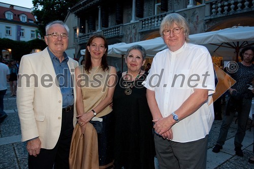 Kristijan Ukmar, nekdanji ravnatelj SNG Opera, Balet Ljubljana, soproga Branka Strmole Ukmar, Zlatomira Nikolova, operna pevka in soprog Lovrenc Blaž Arnič, dirigent