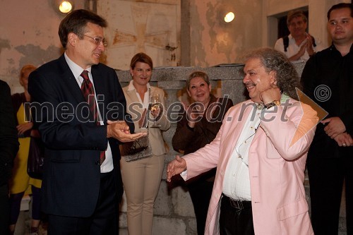 István Szent-Iványi, veleposlanik Madžarske v Sloveniji in Roby Lakatos, violinist