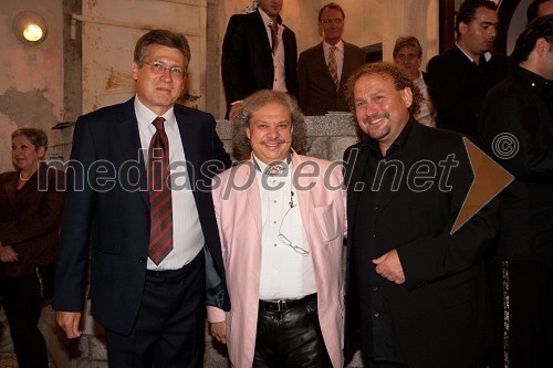 István Szent-Iványi, veleposlanik Madžarske v Sloveniji, Roby Lakatos, violinist in Darko Brlek, direktor Festivala Ljubljana