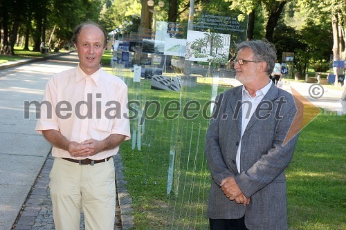 Peter Tomaž Dobrila, svetovalec za intermedijsko povezovanje EPK Maribor 2012 in Zlatko Uzelac, namestnik hrvaške ministrice za kulturo