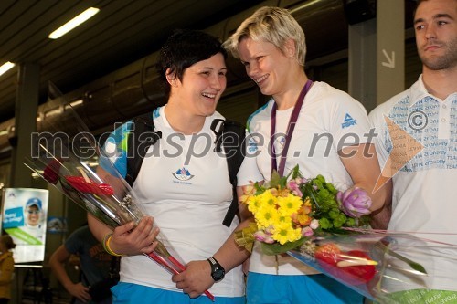 Lucija Polavder in Urška Žolnir, judoistki