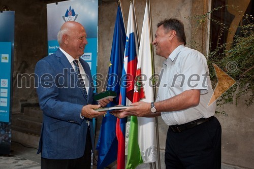 Janez Kocijančič, predsednik Olimpijskega komiteja Slovenije in Zoran Janković, župan Mestne občine Ljubljana