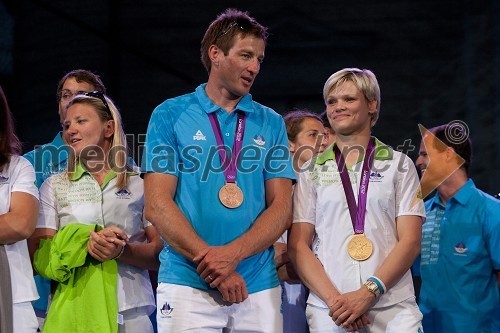 	Iztok Čop, veslač in Urška Žolnir, judoistka