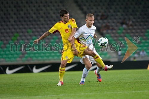 Cristian Tanase, nogometaš in Aleš Martelj, nogometaš