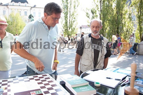 Borut Pahor in Bernard Kašca, predsednik Dama kluba Bovec