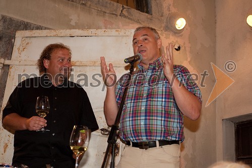 Darko Brlek, direktor Festivala Ljubljana in Miha Istenič, vinarstvo Istenič