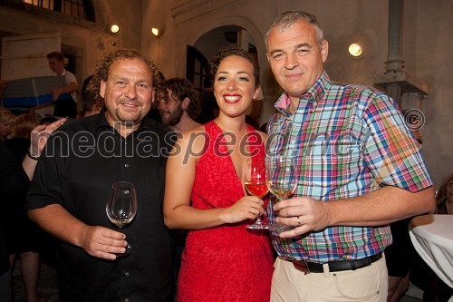 Darko Brlek, direktor Festivala Ljubljana, ... in Miha Istenič, vinarstvo Istenič