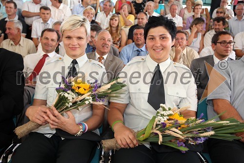 Urška Žolnir in Lucija Polavder, judoistki