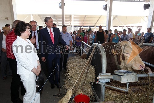 Barbara Miklič Türk, Janez Erjavec, direktor Pomurskega sejma in dr. Danilo Türk, predsednik Republike Slovenije