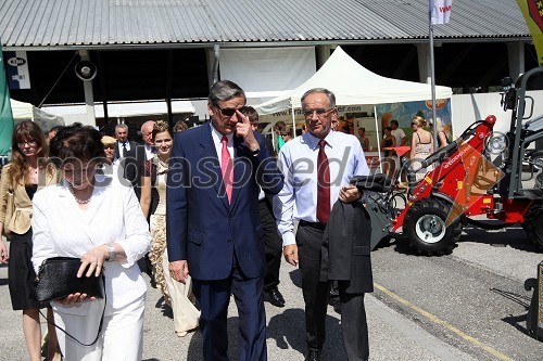 Barbara Miklič Türk, njen mož dr. Danilo Türk, predsednik Republike Slovenije in Janez Erjavec, direktor Pomurskega sejma