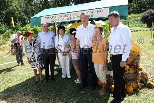 ..., Janez Erjavec, direktor Pomurskega sejma, Barbara Miklič Türk, ..., dr. Danilo Türk, predsednik Republike Slovenije, ... in Franci Bogovič, minister za kmetijstvo