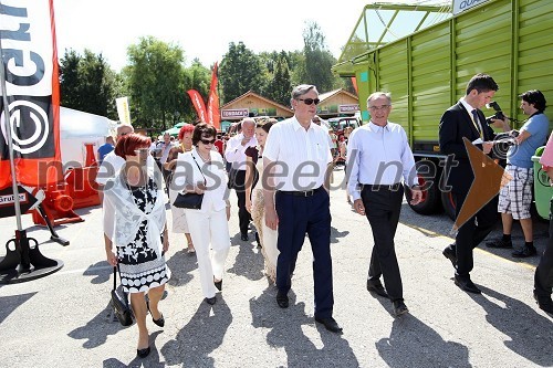 ..., Barbara Miklič Türk, njen mož dr. Danilo Türk, predsednik Republike Slovenije in Janez Erjavec, direktor Pomurskega sejma