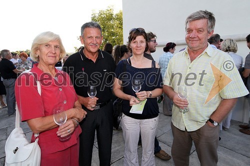 Marija Kampuš, Anton Kampuš, župan občine Gornja Radgona, Milena Dora, novinarka Dnevnik in Marjan Dora, urednik radia Murski val