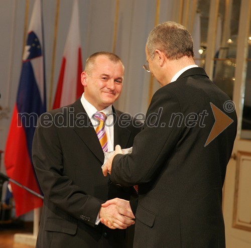 Franc Kangler, mariborski župan in Boris Sovič, mariborski župan v letih 1998-2006