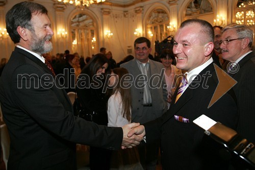 Dr. Ivan Rozman, rektor Univerze v Mariboru in Franc Kangler, mariborski župan