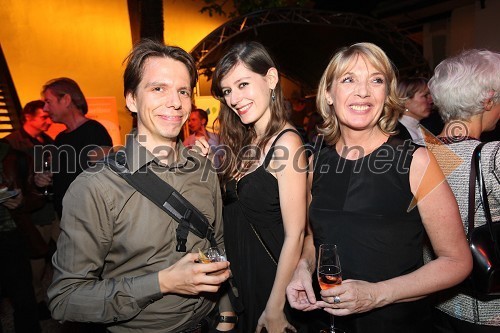 Nikolaj Sajko, violončelist, Danielle Mars, Brigita Pavlič, direktorica Festivala Maribor