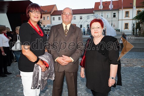 ..., Martin Benko, predsednik mariborskega društva Sožitje in Zdenka Križanič, podpredsednica dobrodelnega združenja Koraki za korakce