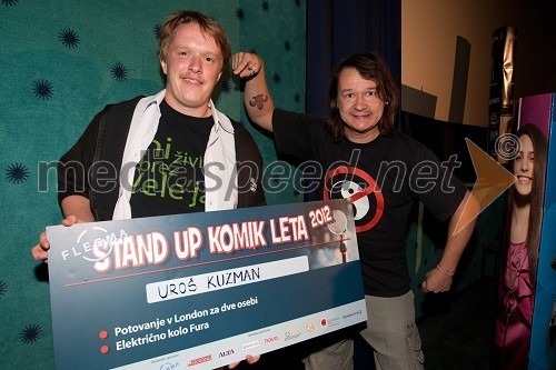 Uroš Kuzman, Stand up komik leta 2012, Andrej Težak-Tešky, stand up komik