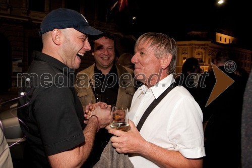 Gaber Radojevič, pisec besedil in Slavko Ivančič, pevec