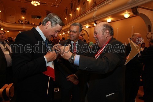 Dr. Danilo Türk, predsednik Republike Slovenije, mag. Črtomir Remec, predsednik Inženirske zbornice Slovenije, ...