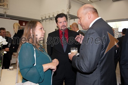 Nina Irt, AmCham, Marjan Žargi, direktor MZK Elektro d.o.o. in ...