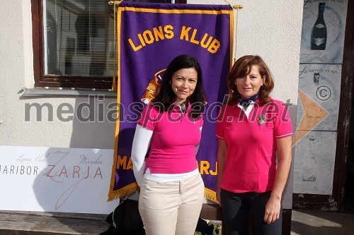 Klementina Ihanec, predsednica uprave družbe Vinag in Liljana Adanič, predsednica Lions klub Maribor Zarja