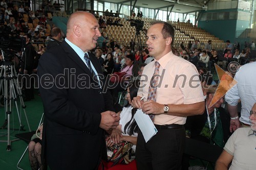 Milan Mikl, podžupan MOM, prof. dr. Rajko Knez, UM PF