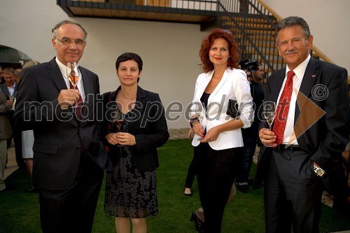 Janez Erjavec, direktor Pomurskega sejma, dr. Tatjana Fulder, direktorica PORA, Norma Bale, direktorica Kultprotur in Anton Kampuš, župan Gornje Radgone