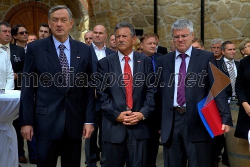 Dr. Danilo Türk, predsednik Republike Slovenije, Anton Kampuš, župan Gornje Radgone ter mag. Samo Hribar Milič, predsednik in generalni direktor GZS