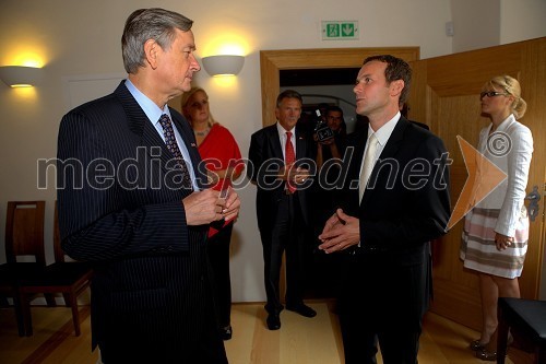 Dr. Danilo Türk, predsednik Republike Slovenije in Borut Cvetkovič, direktor podjetja Radgonske gorice d.d.