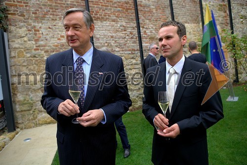 Dr. Danilo Türk, predsednik Republike Slovenije in Borut Cvetkovič, direktor podjetja Radgonske gorice d.d.