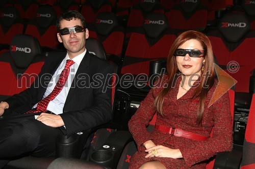 Sergej Racman, predsednik uprave Koloseja in Maria Costeira, direktorica podjetja XpanD iz Cipra