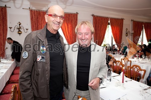 Heinz Slesak, generalni direktor Porsche Slovenija d.o.o. in Bojan Križaj, nekdanji smučar